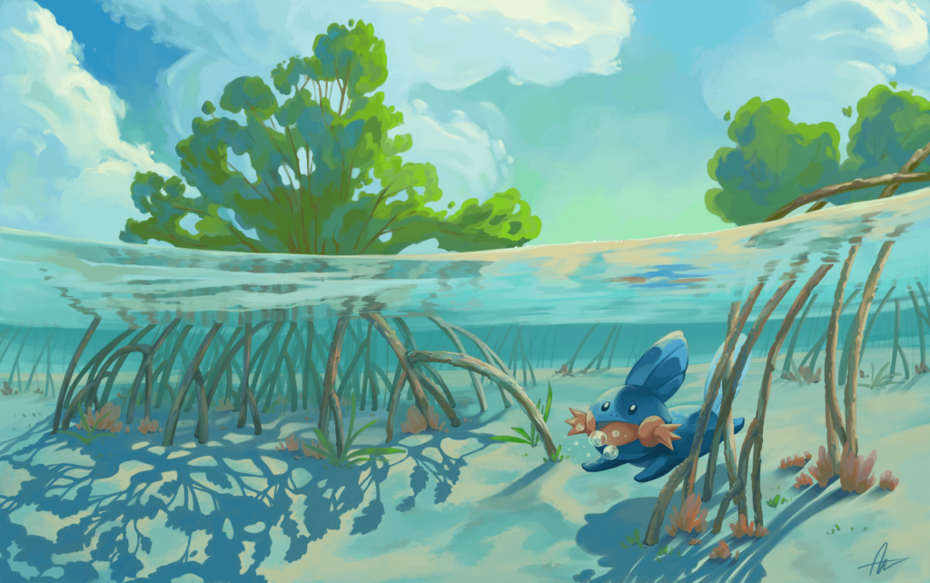 [OC] Mudkip's Mangrove by me🌿