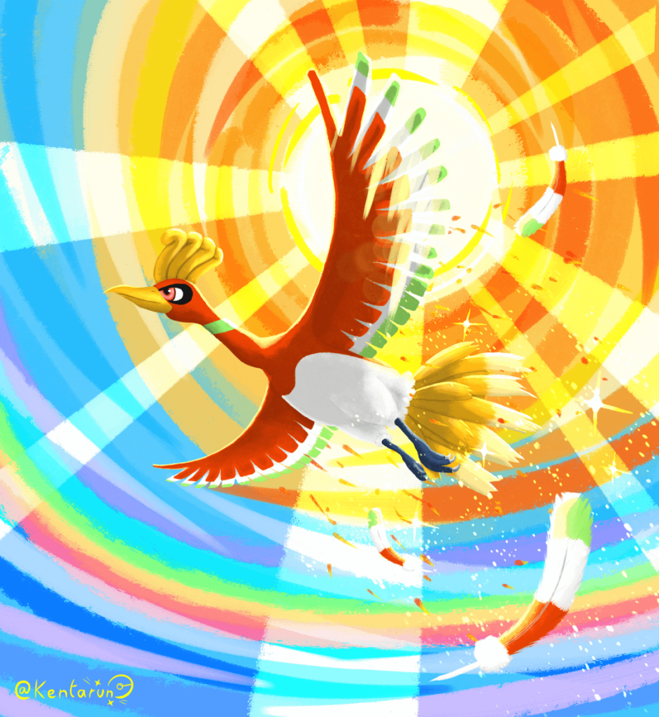 The greatest birb, flying under the sun [OC]