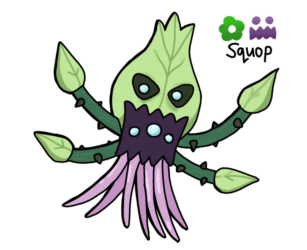 This is Squop, Ammignite and Shriver, the final evolutions of the Starters in my underwater region!