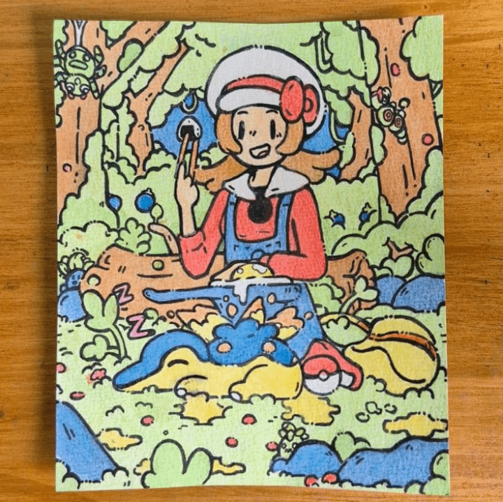 Im trying to do a Pokemon drawing everyday heres day 1 Cyndaquil (: