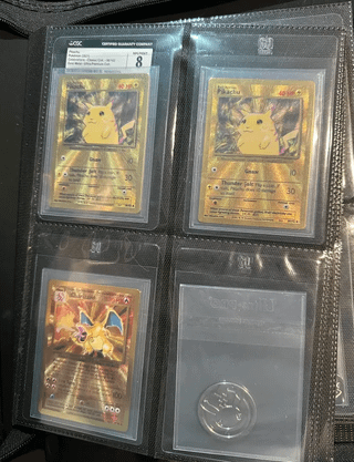 cracked a couple of my slabs to put the cards in my good binder