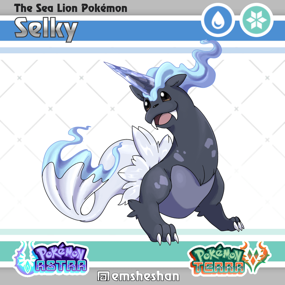 My Dewgong, Lanturn, and Shuckle evolutions! These guys need some love <3
