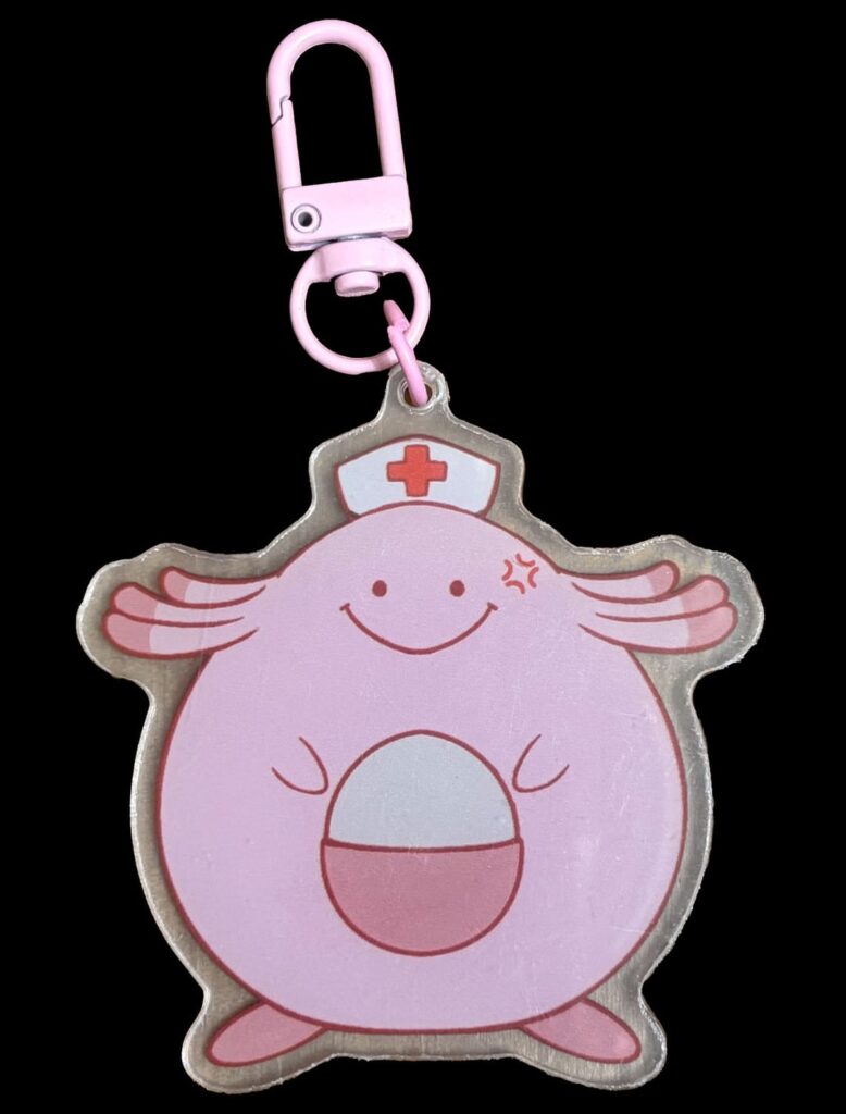 Not-Angry Nurse Chansey charms! [OC]