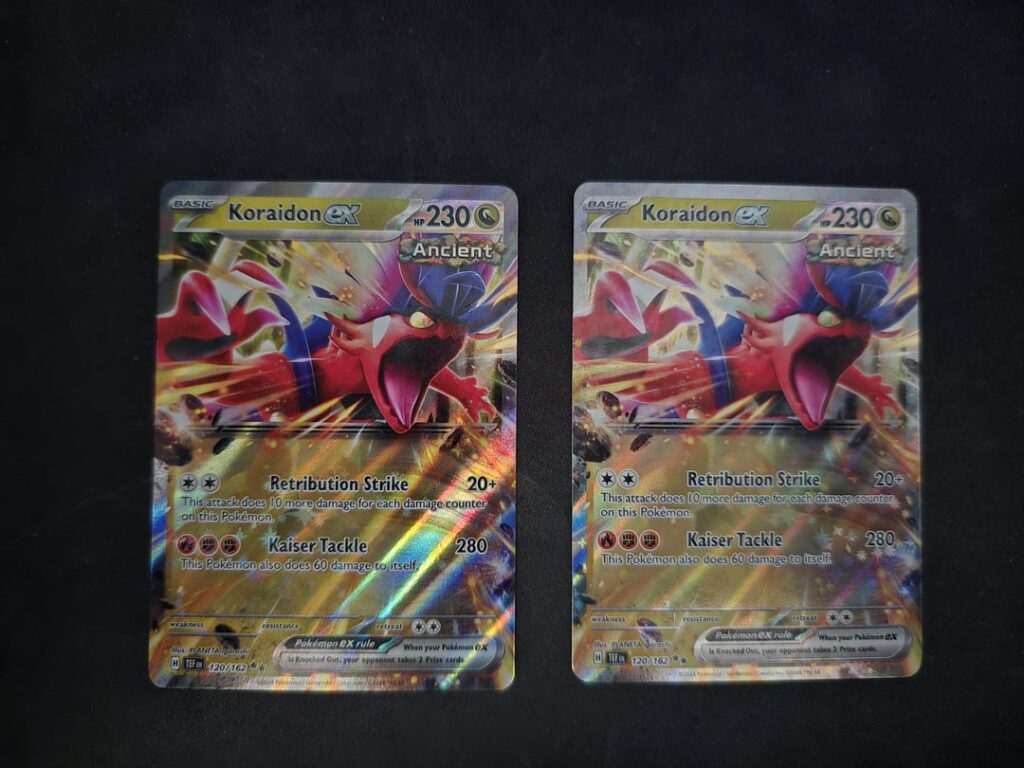 Koraidon ex 120/162 different color?
