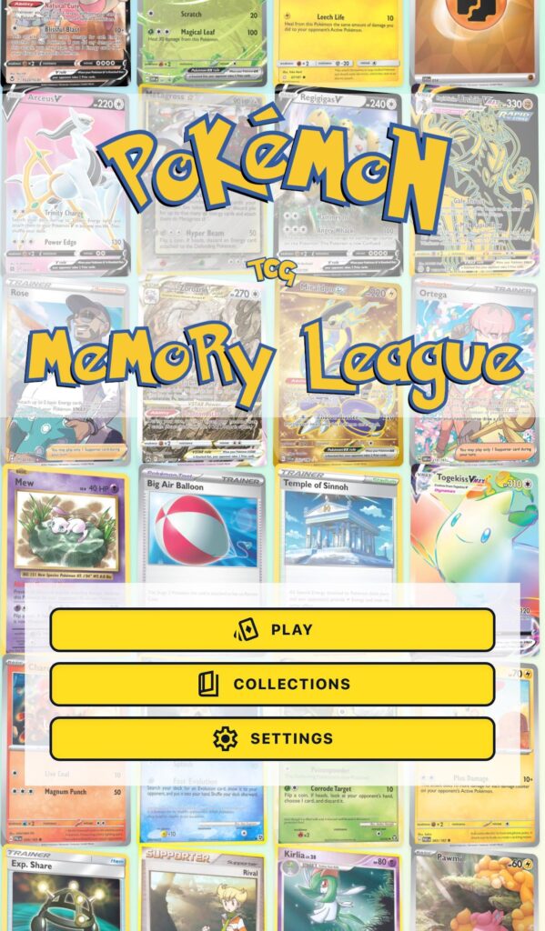 I made this TCG memory card game