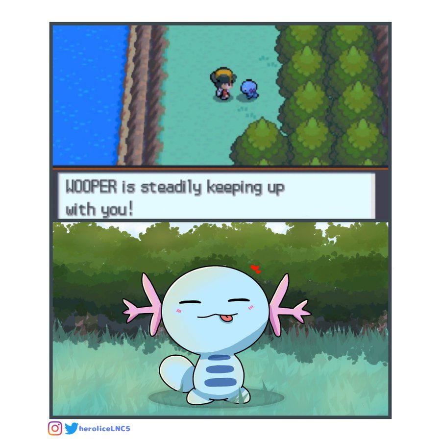 [OC] i love wooper !! (Old art)