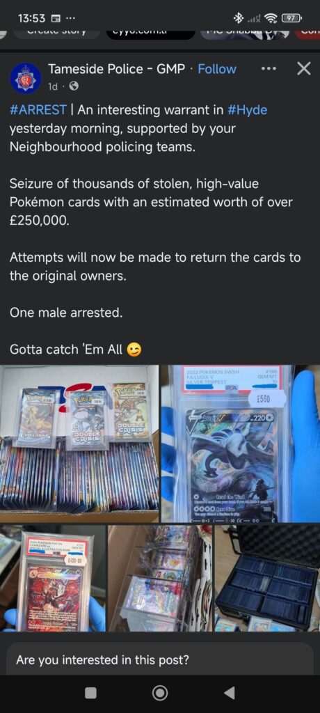 Hopefully someone gets their stash back