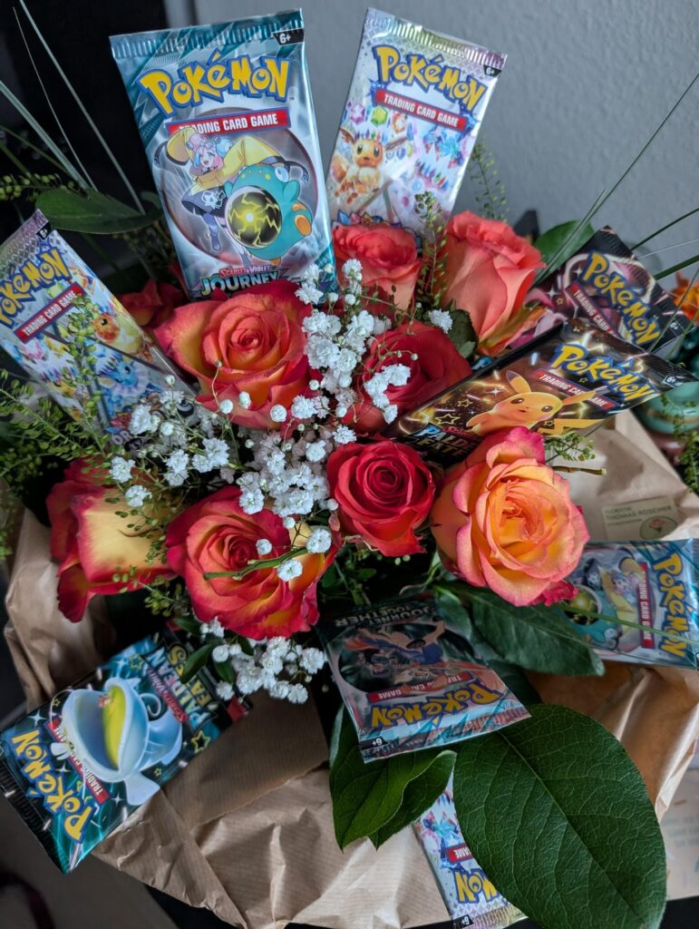 Got my bf a pokemon flower bouquet for his birthday ❣️