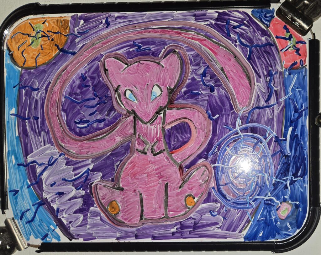 Mew dry erase drawing