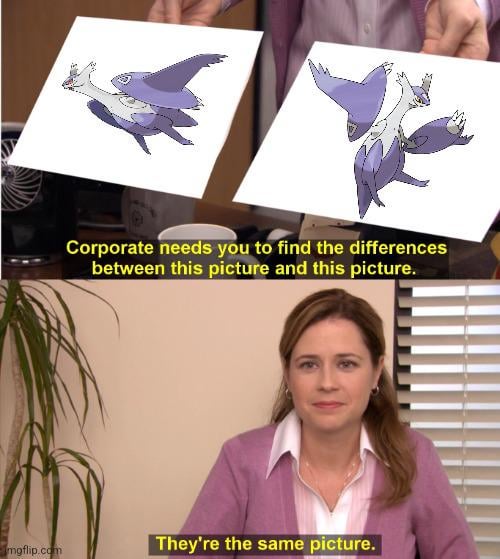 Why did they make the designs of Mega Latios and Mega Latias so similar?