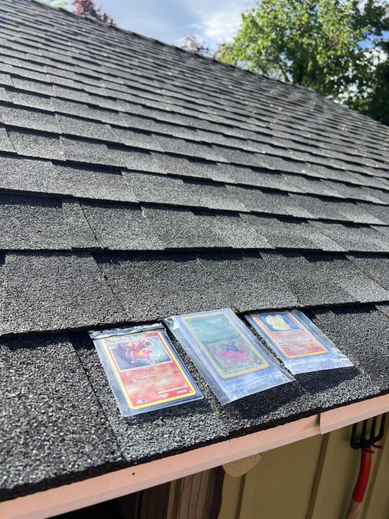 Intentionally Sun Fading Cards on the Roof!?