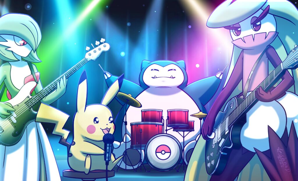 I drew a Poke-band with Pokemon suggested by my followers on Twitter. Hope you all like it as well :)