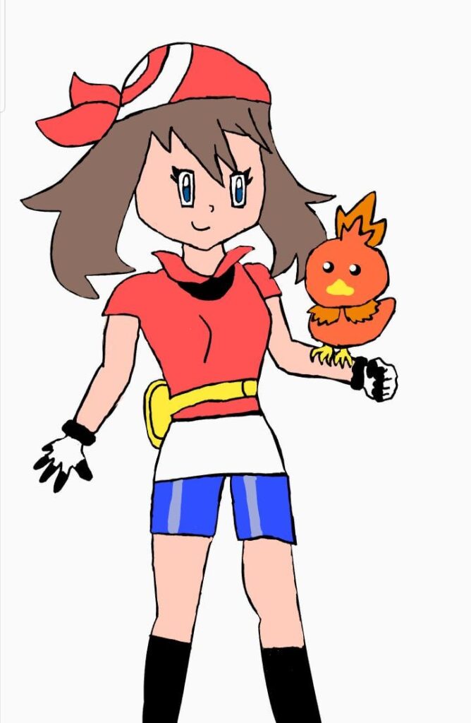 May and Torchic fanart