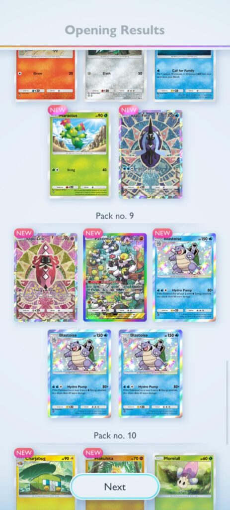 3 of the same card