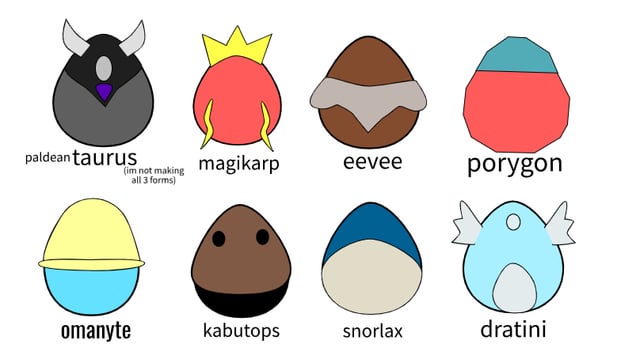 what if every pokemon had there own egg design (part 5) (gen 1 completed)