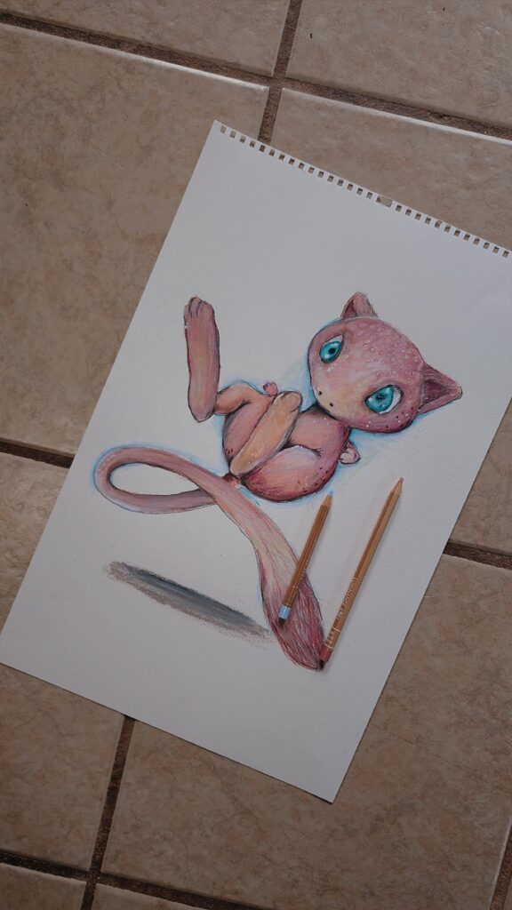 Colored pencil mew
