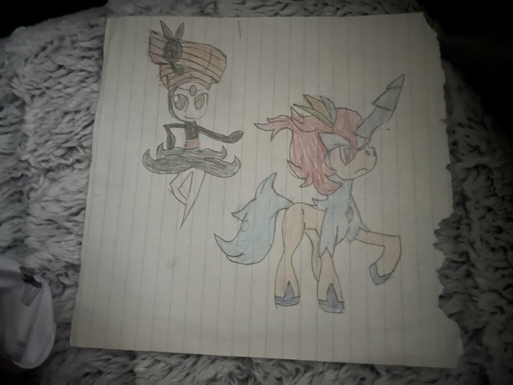 Pirouette Meloetta and resolute Keldeo (original art)