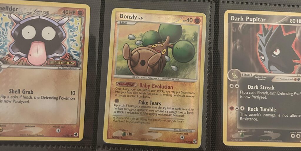 TIL Bonsly has a “drainage hole”