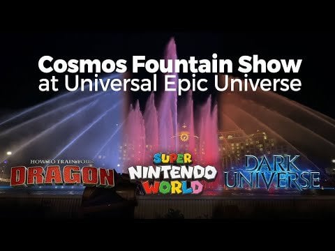 Super Nintendo World | Cosmos Lagoon Show at Universal Epic Universe