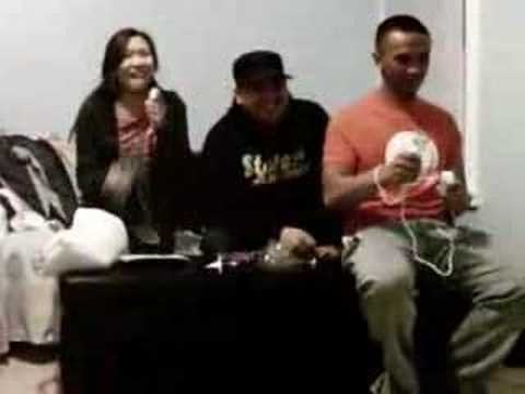 Raw home video of a family playing Wii, 2007