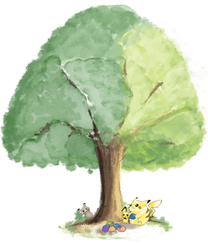 Chubby Pikachu & friends [OC]