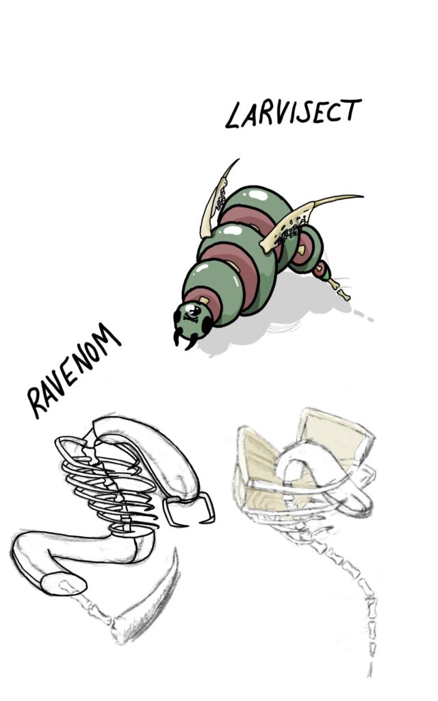 Working on a ghost bug evolution series — looking for other name ideas and more Inspiration ideas :)