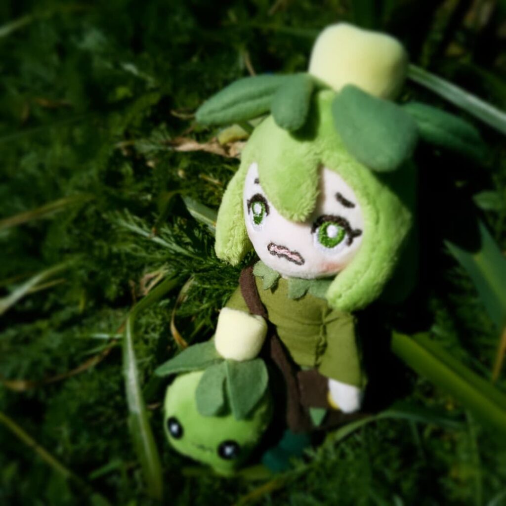 Made a humanoid Smoliv Plush 💚 [OC]