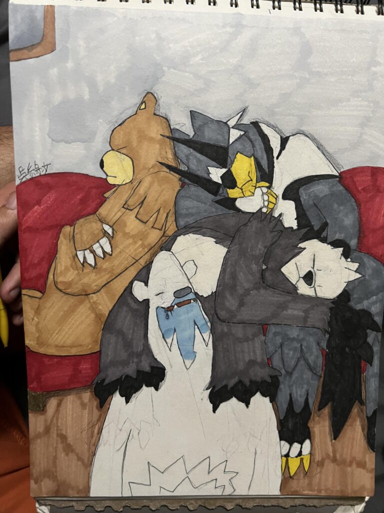 [OC] The bears sleeping together