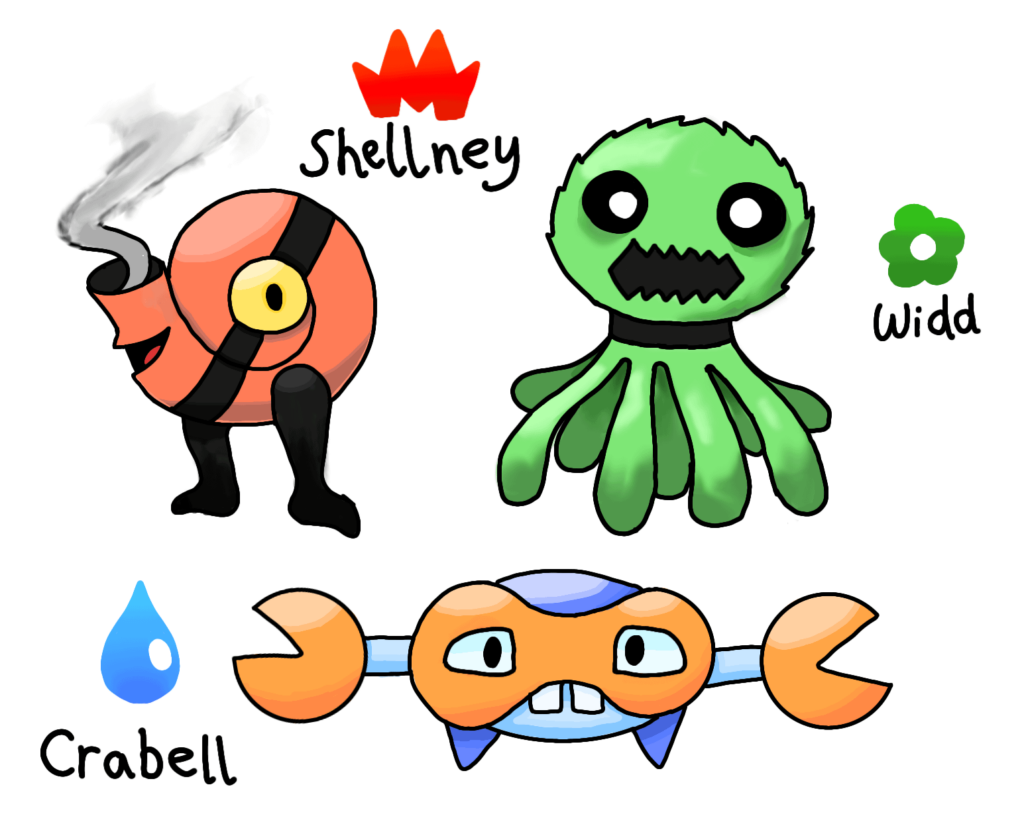 These are the 1st stages of the Starters in my underwater region!