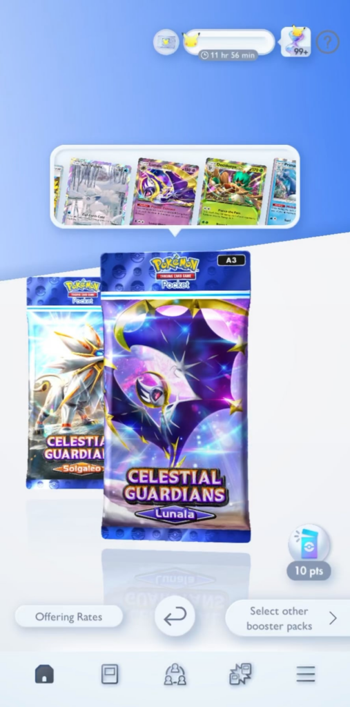 pokémon tcg pocket. this 10 pack opening