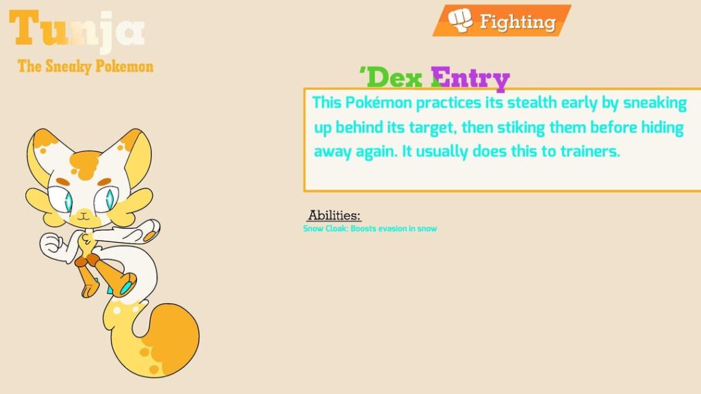 A fighting type starter Pokemon