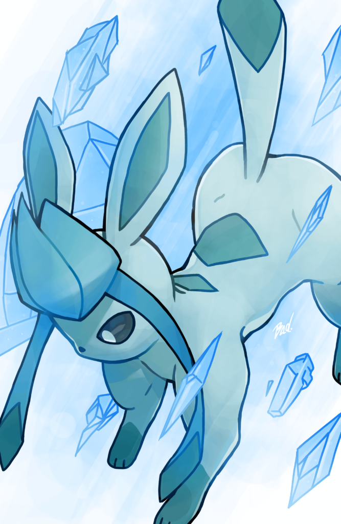 I drew a Glaceon ✨❄️