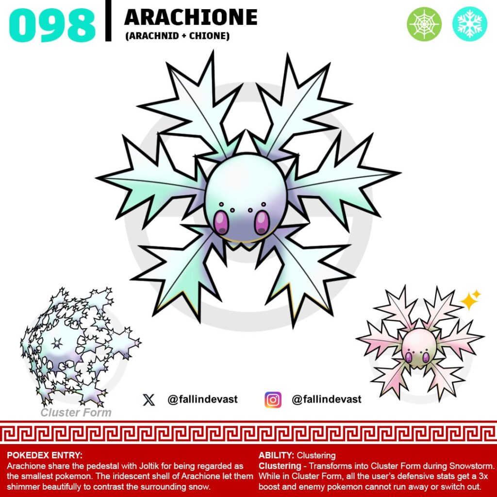 Spider Snowflake Fakemon