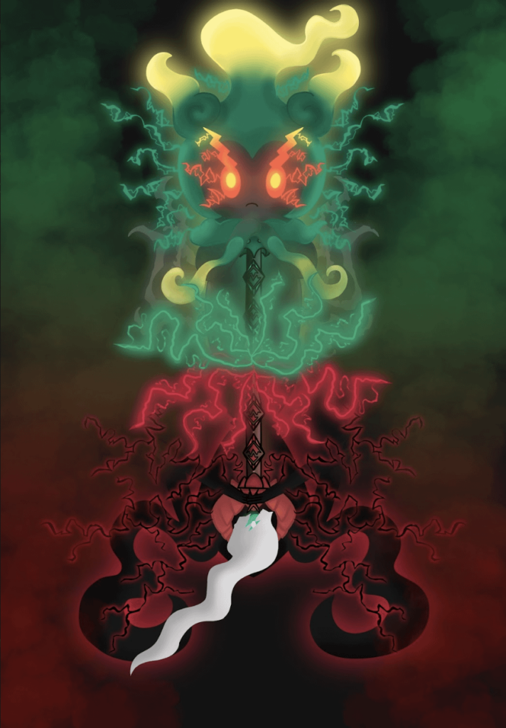 (OC) Marshadow X Darkrai poster