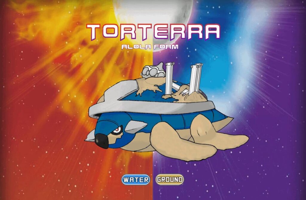 (Alolan) Regional Form of Torterra which I made years ago but wanted to share with y’all