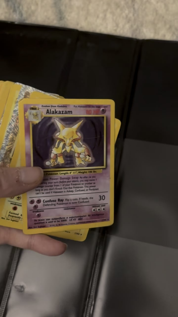 Asked for a video of potential cards to buy and she sends me this…..