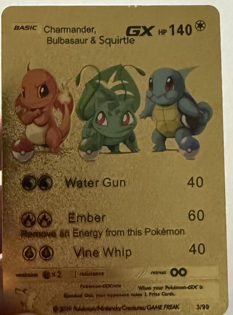 My lil brother traded some kid at school a porygon2 for this