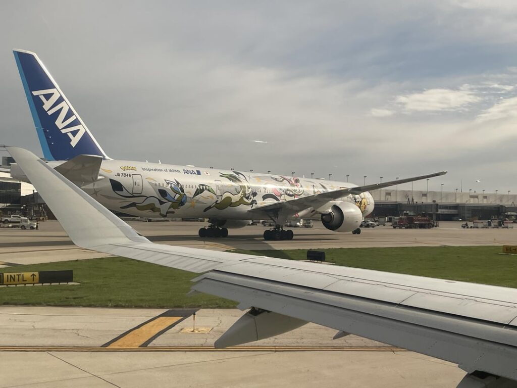Eeveelution plane at Ohare