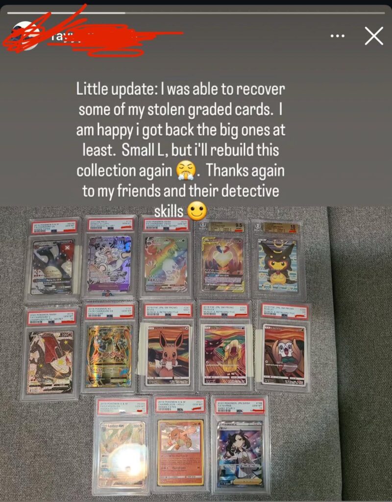 Robbery Update: CASE CLOSE! WE RECOVERED MOST OF THE CARDS!
