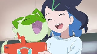 Decided to redraw this frame with my character and her partner Pokémon