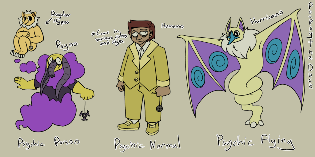 The Hypno evolutions get weirder here... this is part 5