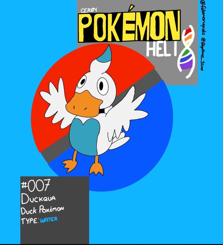 [OC] Duckqua— the water type starter of the Combinar region