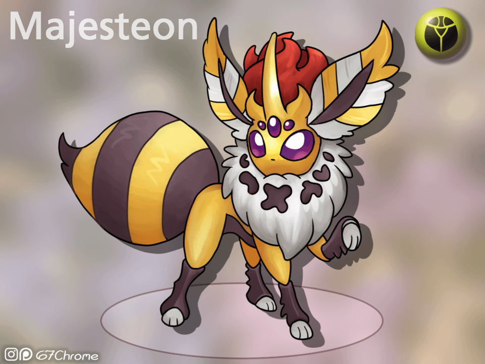 What if the Bug-Type Eeveelution was a majestic fancy-pants?