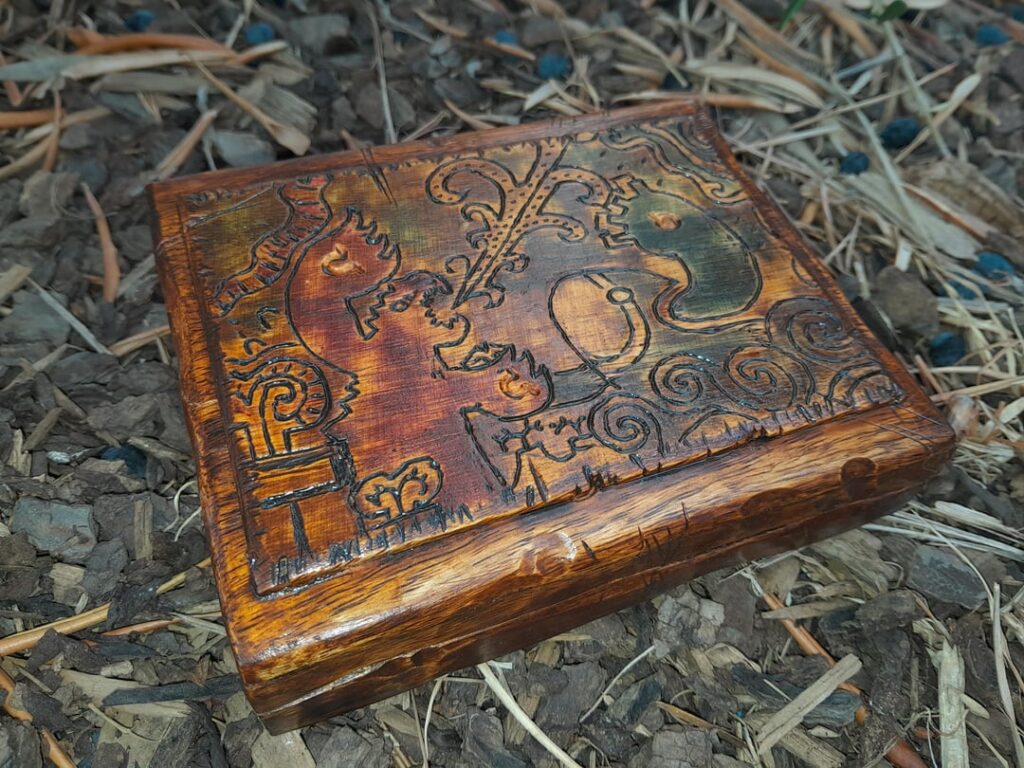 Made this ruby sapphire inspired box
