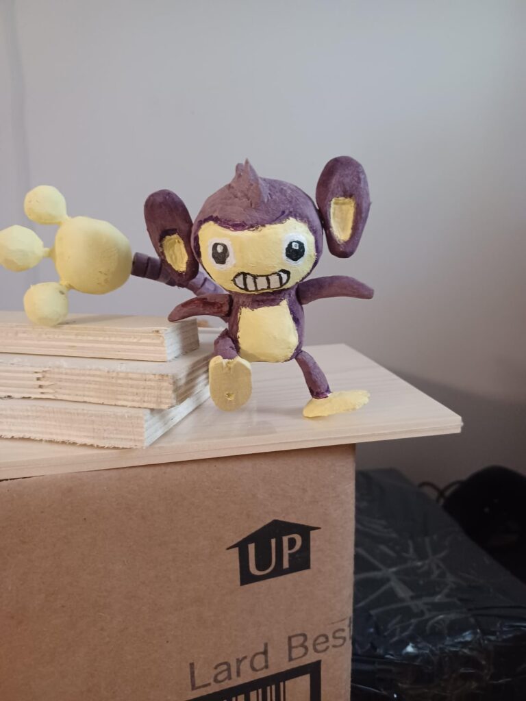 Wooden aipom I carved and painted (18/100)