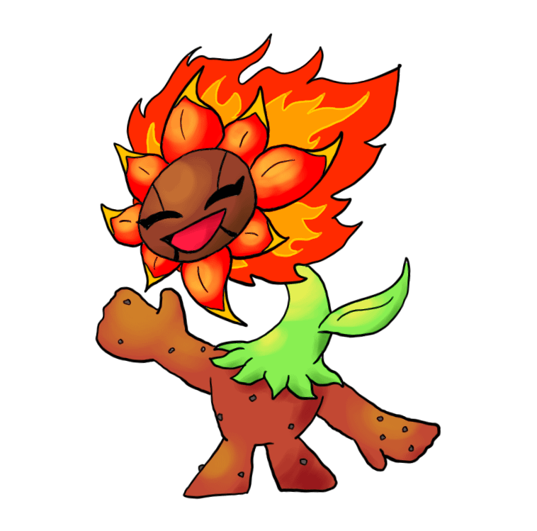Here's Sunnova, an evolution for Sunflora from my WIP hackrom!
