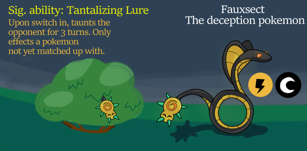 Fakemon: Fauxsect (Electric/Dark)