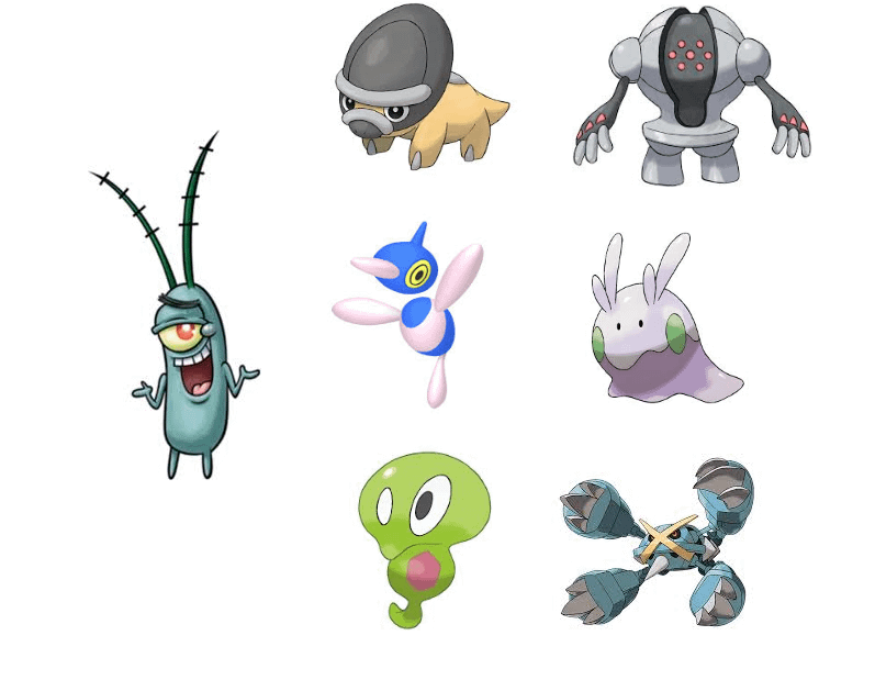 Sheldon J. Plankton pokemon team