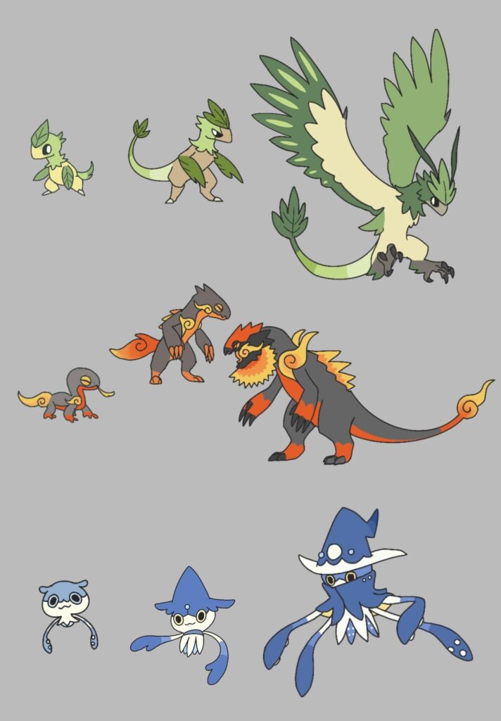 I design an original Starter Fakemon