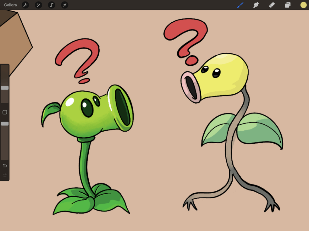 Drawing a Pokemon every day to get better at digital art. Day 47-49: Bellsprout, Seviper and Dodrio (+ Complete Canvas) [OC]